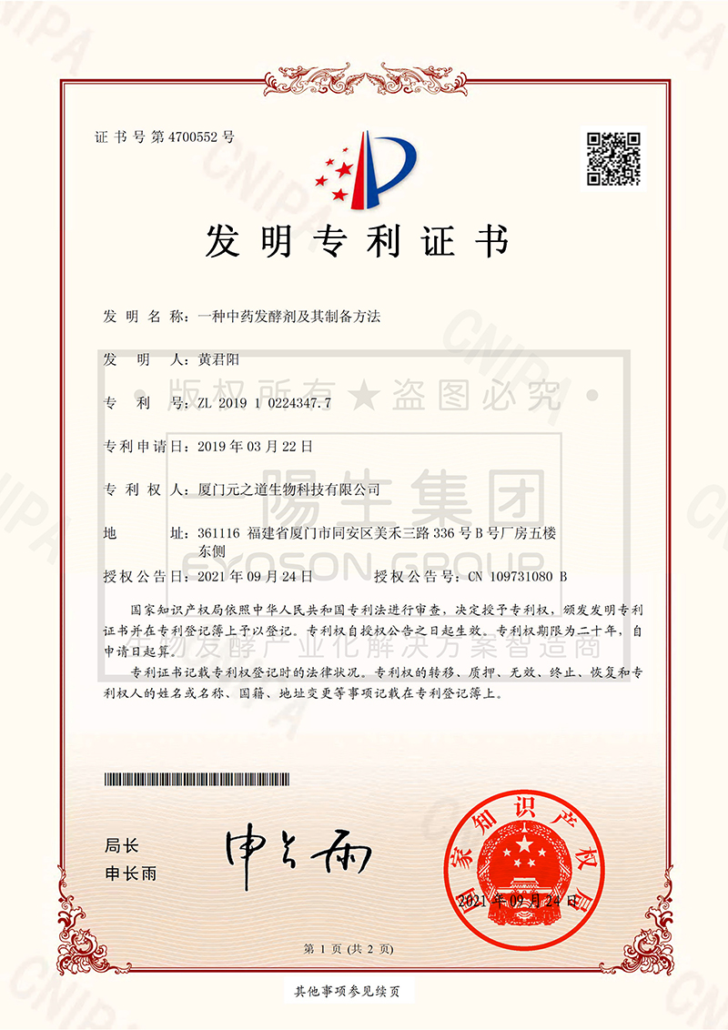 一种中药发酵制剂及其制备方法