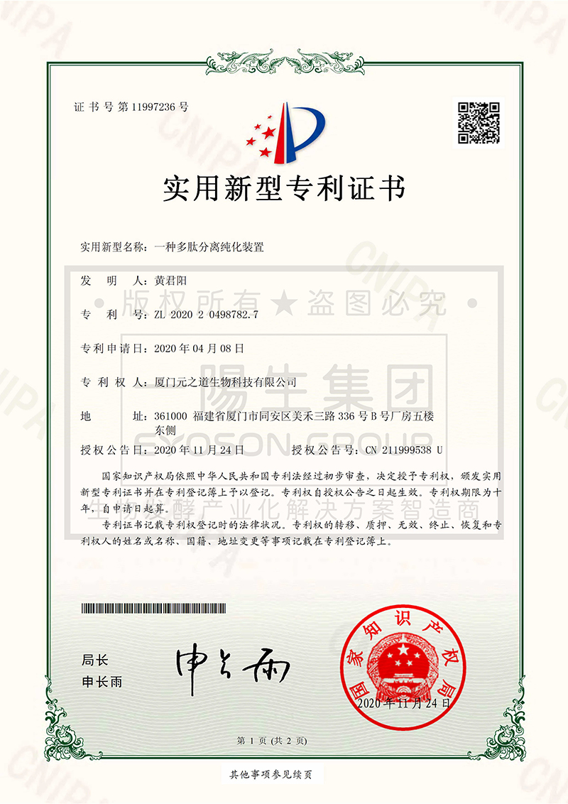 一种多肽分离纯化装置